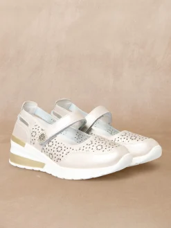 Femme Pédiconfort Babies à scratch en cuir