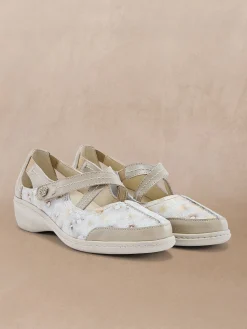 Femme Pédiconfort Babies à scratch élastiquées