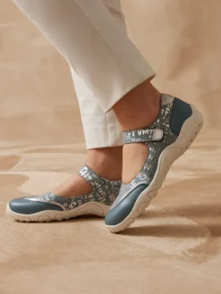 Femme Pédiconfort Babies à scratch motifs brillants