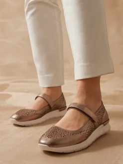 Femme Pédiconfort Babies à scratch semelle amovible