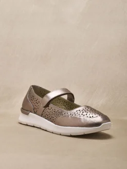 Femme Pédiconfort Babies à scratch semelle amovible