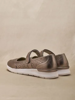 Femme Pédiconfort Babies à scratch semelle amovible