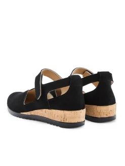 Femme Pédiconfort Babies à scratch semelle amovible