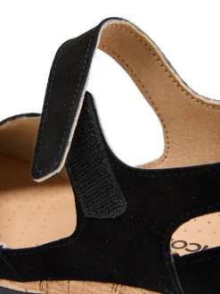 Femme Pédiconfort Babies à scratch semelle amovible