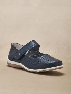 Femme Pédiconfort Babies ajourées à patte scratch