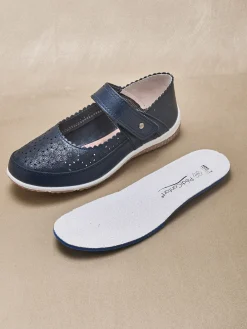 Femme Pédiconfort Babies ajourées à patte scratch