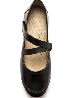 Femme Pédiconfort Babies cuir lisse grande largeur