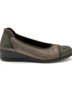 Femme Pédiconfort Ballerine cuir bout et talon vernis