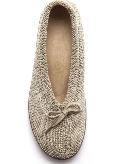 Femme Pédiconfort Ballerines au dessus tricoté femme
