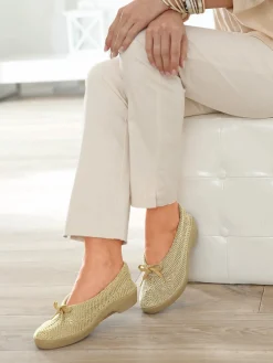 Femme Pédiconfort Ballerines au dessus tricoté femme