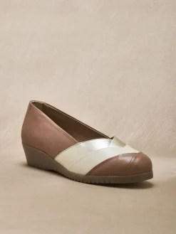 Femme Pédiconfort Ballerines cuir tricolore