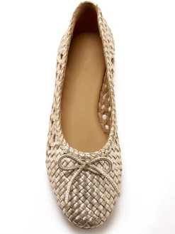 Femme Pédiconfort Ballerines en cuir tressées