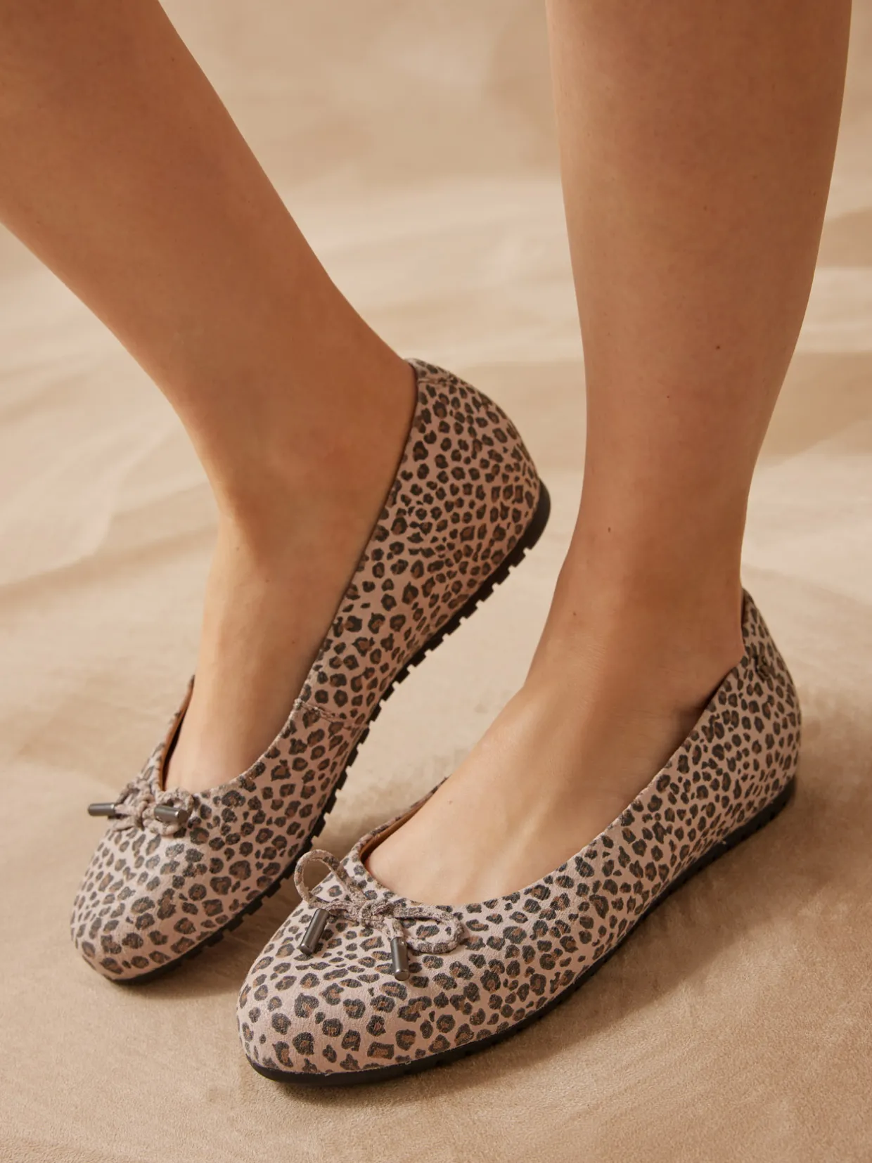 Femme Pédiconfort Ballerines plates tout cuir