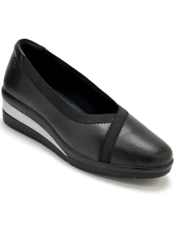 Femme Pédiconfort Ballerines tout cuir élastiquées