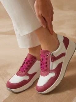 Femme Pédiconfort Baskets bicolores avec zip côté