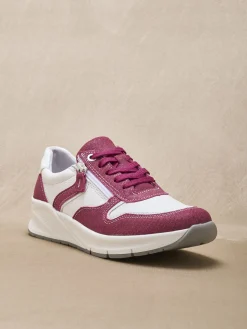 Femme Pédiconfort Baskets bicolores avec zip côté