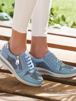 Femme Pédiconfort Baskets cuir à aérosemelle®