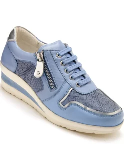 Femme Pédiconfort Baskets cuir à aérosemelle®