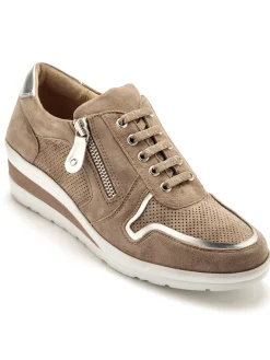 Femme Pédiconfort Baskets cuir à aérosemelle®