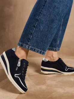 Femme Pédiconfort Baskets cuir à aérosemelle®