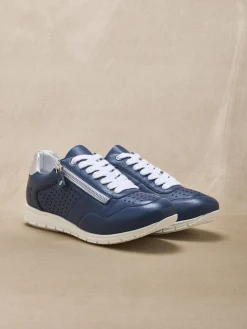 Femme Pédiconfort Baskets cuir à aérosemelle® amovible