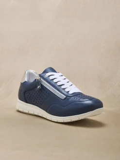 Femme Pédiconfort Baskets cuir à aérosemelle® amovible