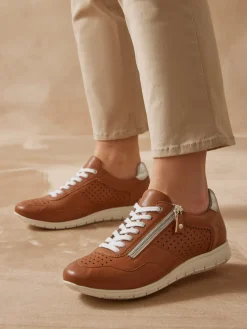 Femme Pédiconfort Baskets cuir à aérosemelle® amovible