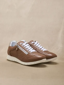 Femme Pédiconfort Baskets cuir à aérosemelle® amovible