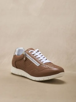 Femme Pédiconfort Baskets cuir à aérosemelle® amovible