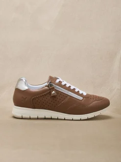 Femme Pédiconfort Baskets cuir à aérosemelle® amovible