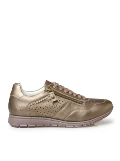 Femme Pédiconfort Baskets cuir à aérosemelle amovible