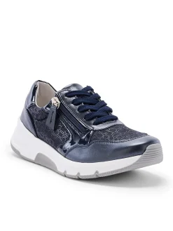 Femme Pédiconfort Baskets cuir et textile