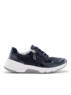 Femme Pédiconfort Baskets cuir et textile