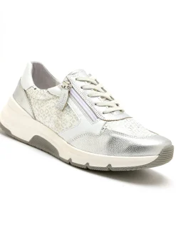 Femme Pédiconfort Baskets cuir et textile