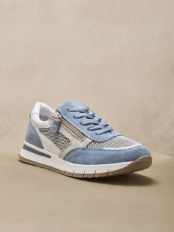 Femme Pédiconfort Baskets fermées par zip et lacets