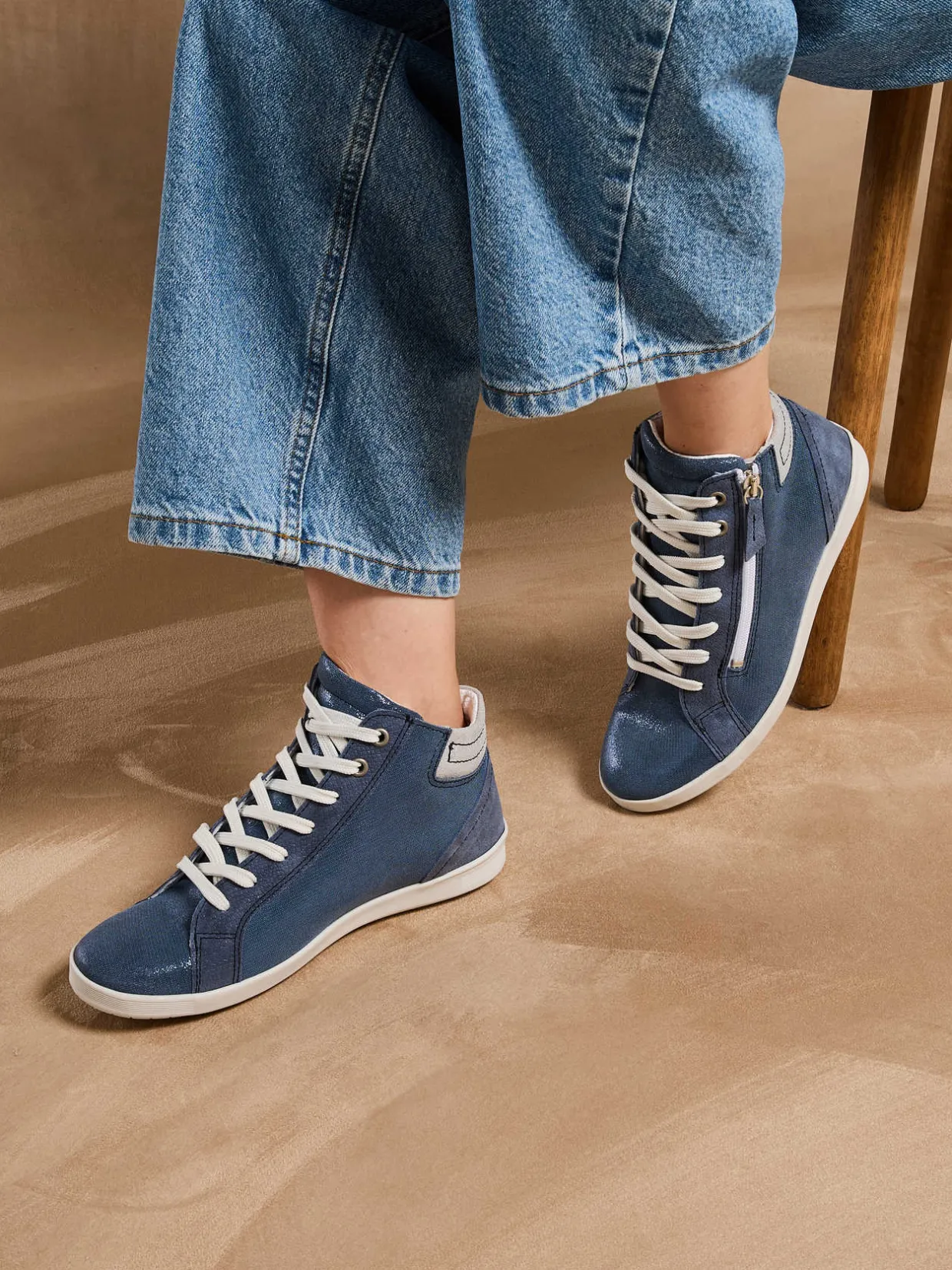 Femme Pédiconfort Baskets montantes semelle amovible