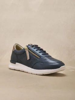 Femme Pédiconfort Baskets zip et lacets semelle amovible