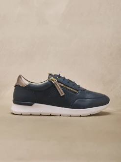 Femme Pédiconfort Baskets zip et lacets semelle amovible