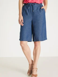 Femme Daxon Bermuda en chambray élastiqué