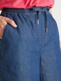 Femme Daxon Bermuda en chambray élastiqué