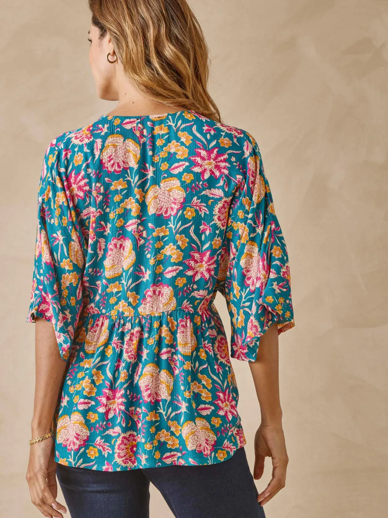 Femme Daxon Blouse ample en crêpe fluide