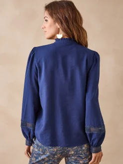 Femme Daxon Blouse col volanté