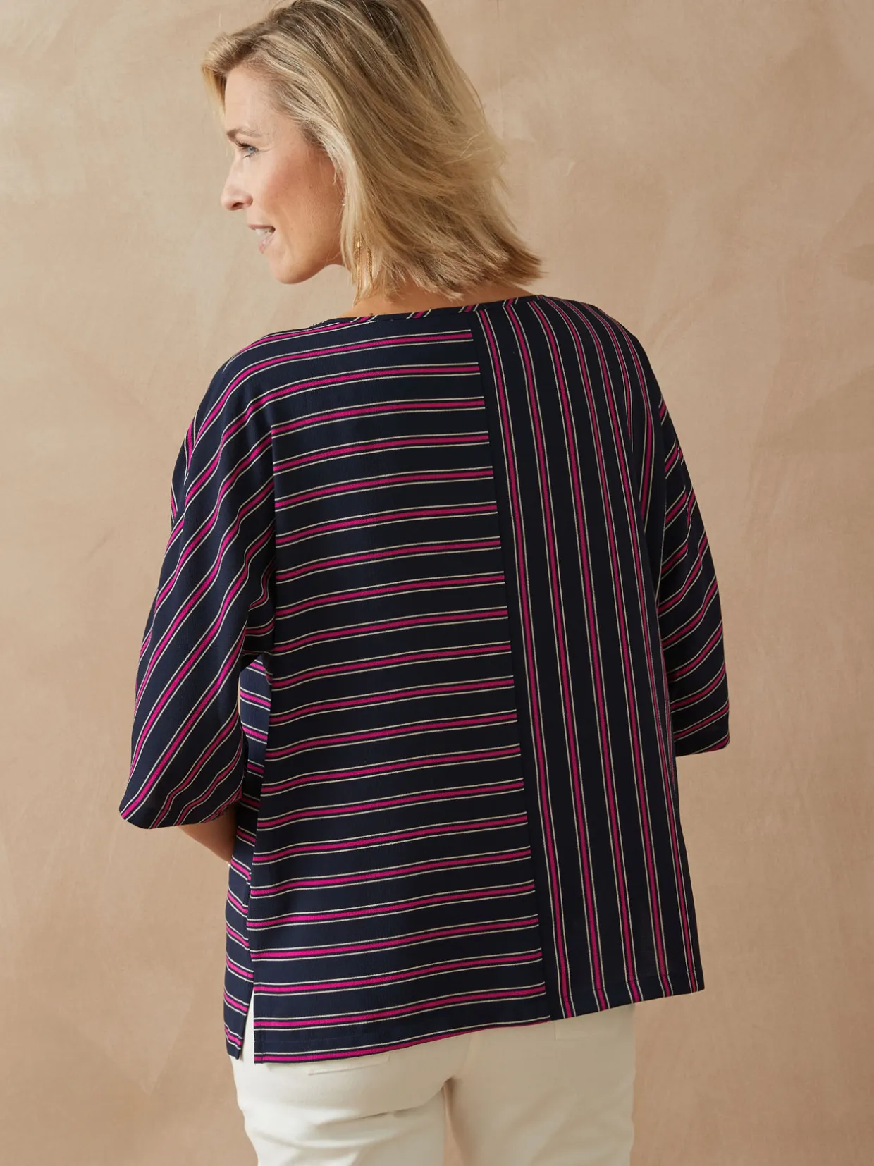 Femme Daxon Blouse crêpe manches chauve-souris