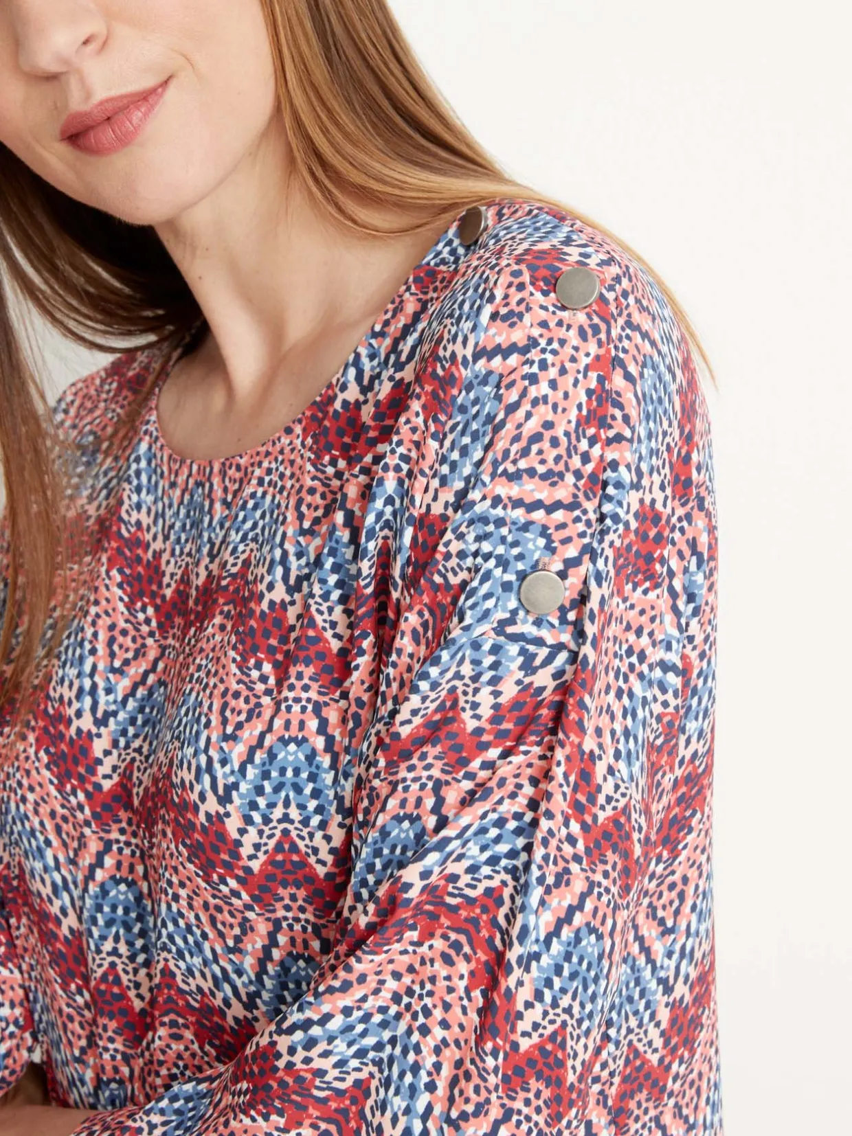 Femme Daxon Blouse en crêpe fluide