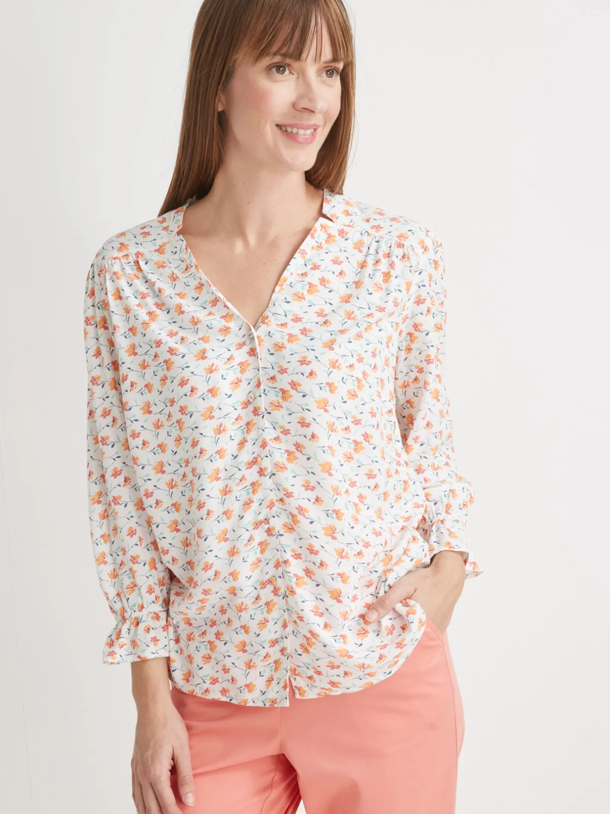 Femme Daxon Blouse encolure V fantaisie
