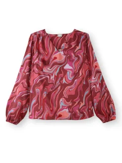 Femme Daxon Blouse fluide encolure V