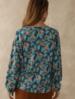 Femme Daxon Blouse fluide encolure V