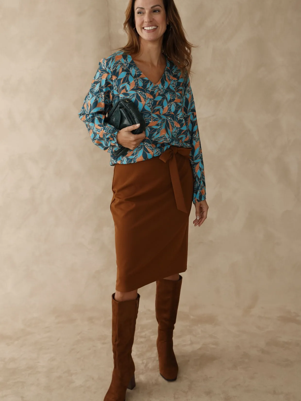 Femme Daxon Blouse fluide encolure V