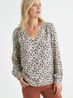 Femme Daxon Blouse fluide encolure V