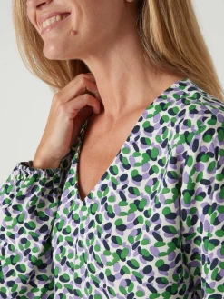 Femme Daxon Blouse fluide encolure V